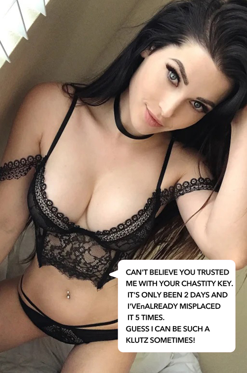 bj m recommends femdom chastity captions pic