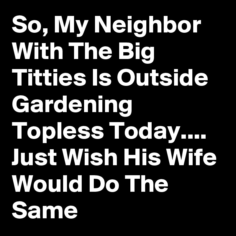 titties outside