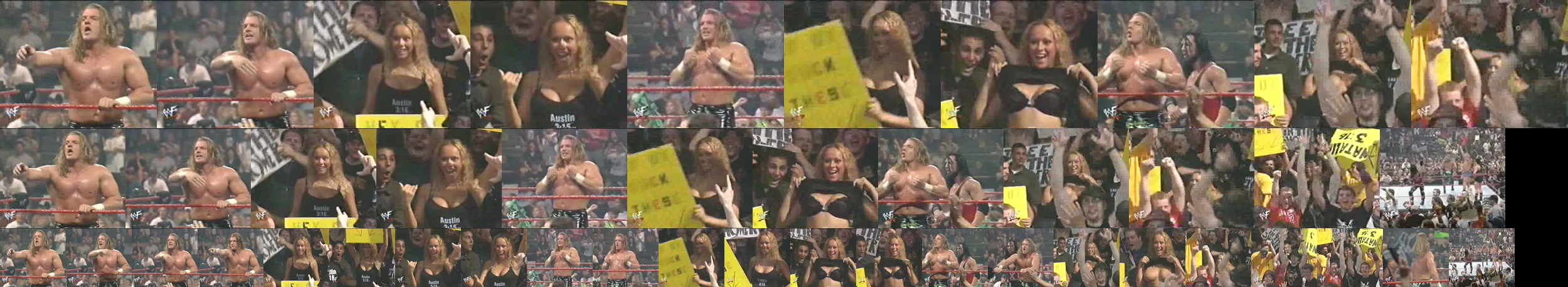 Girl Flashes Triple H queen lady