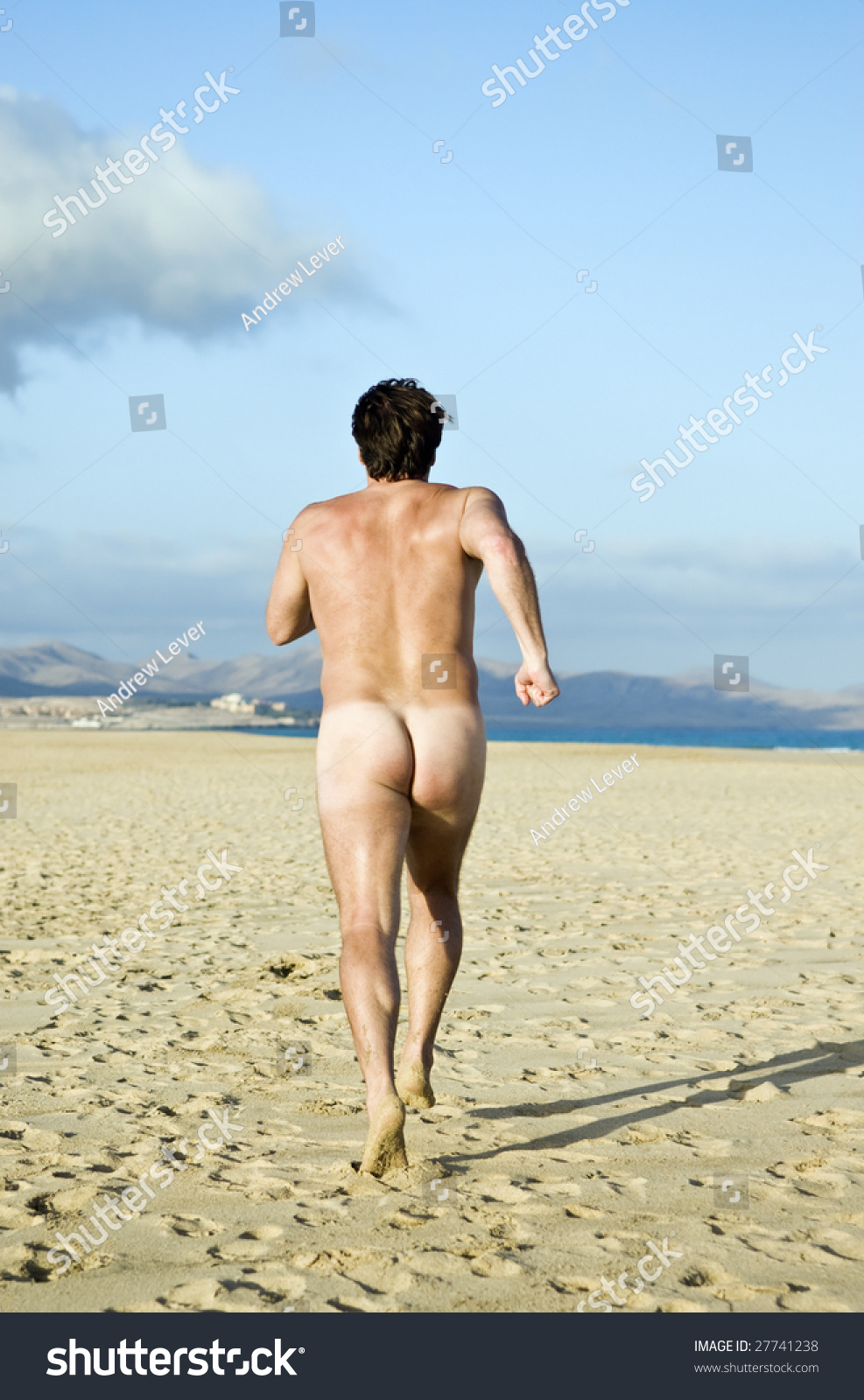 running nude men