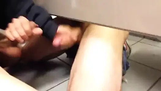 jerking off in stall