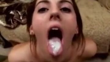 cum in mouth compilation