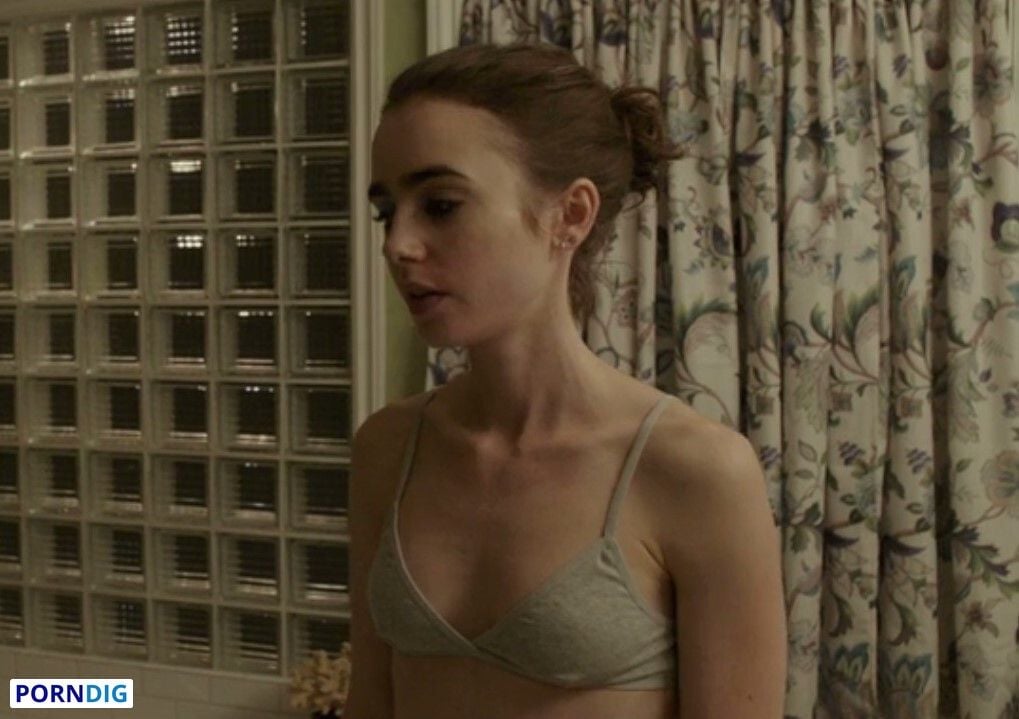 lily collins nude