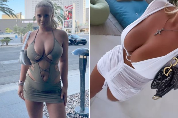 Busty Blonde Striptease public publicsex