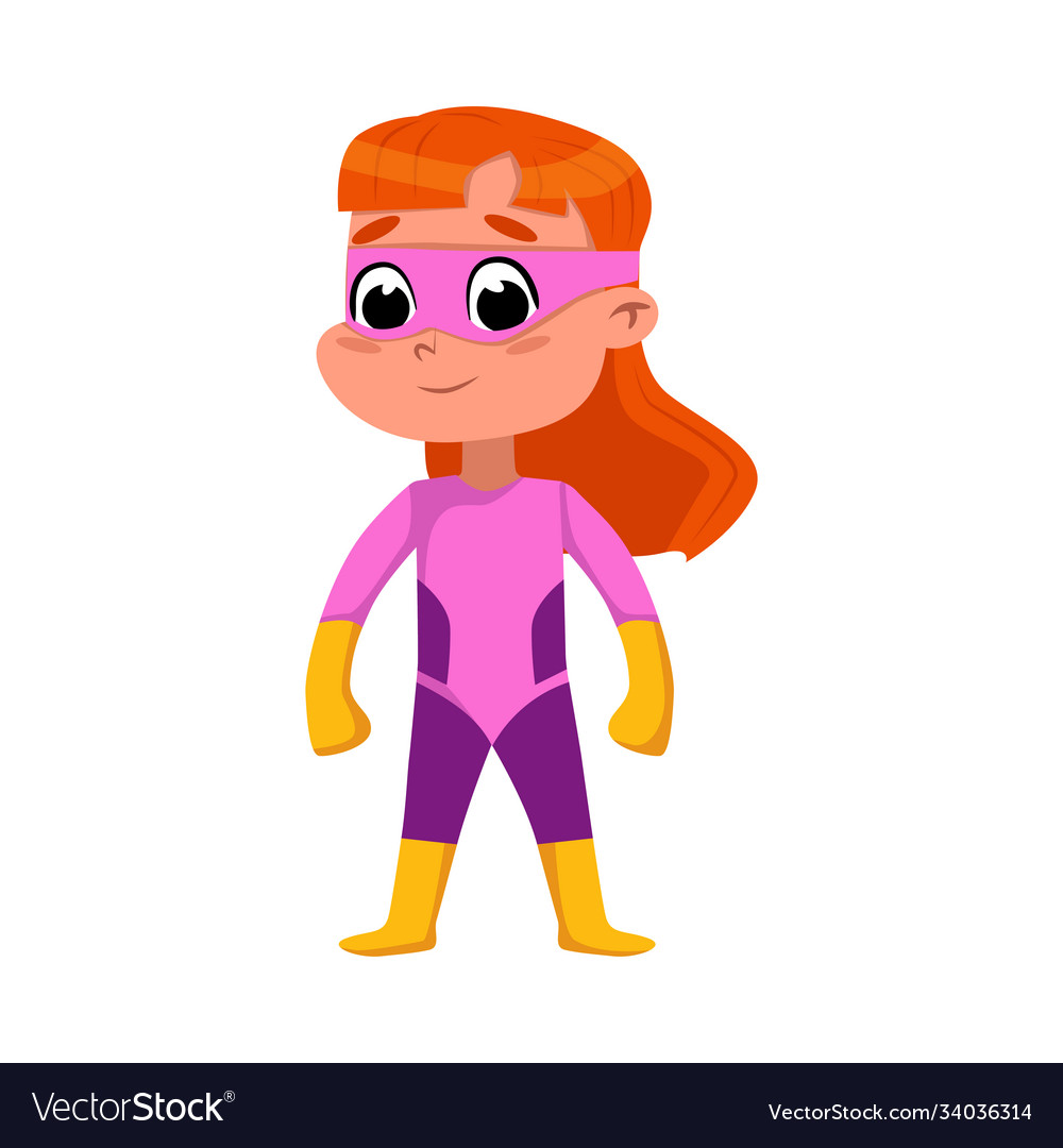 super hero with pink hair