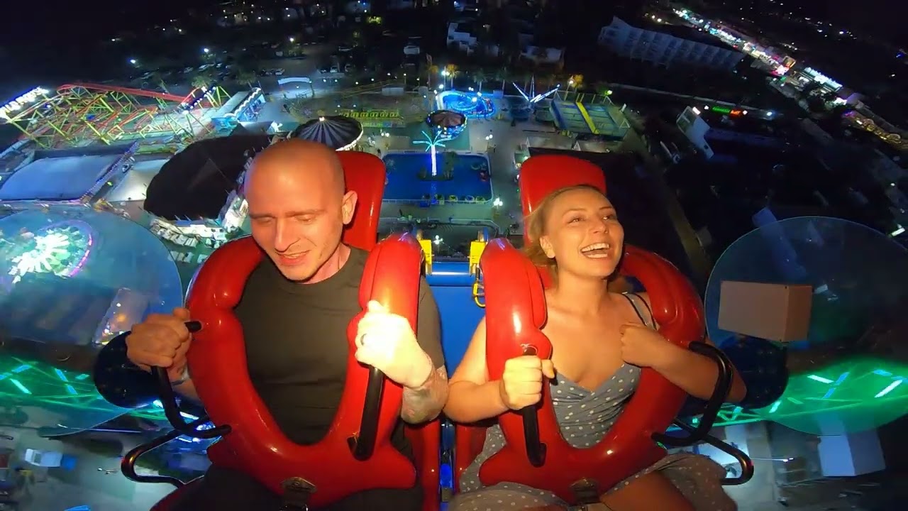 boobs fall out on slingshot ride