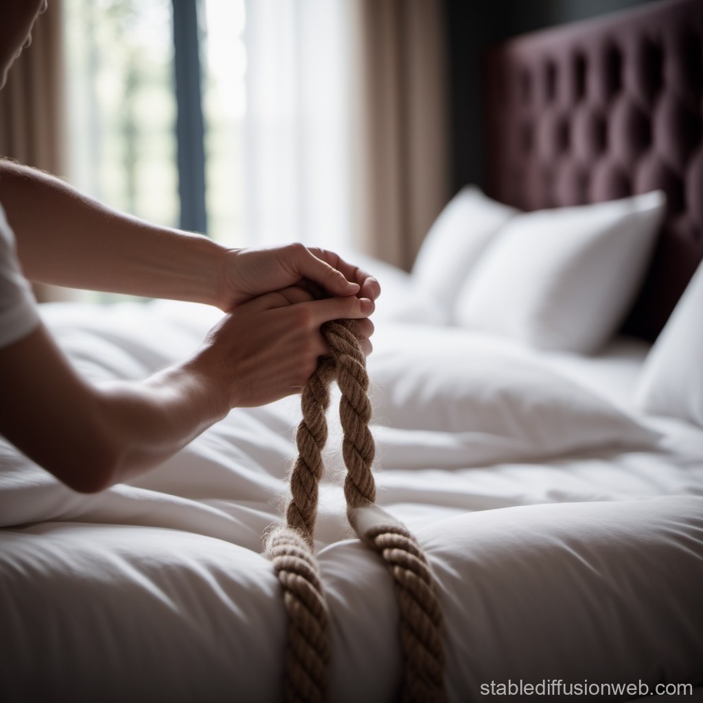 ban fawzi recommends tied in bed pic