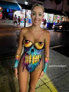 nude female bodypaint