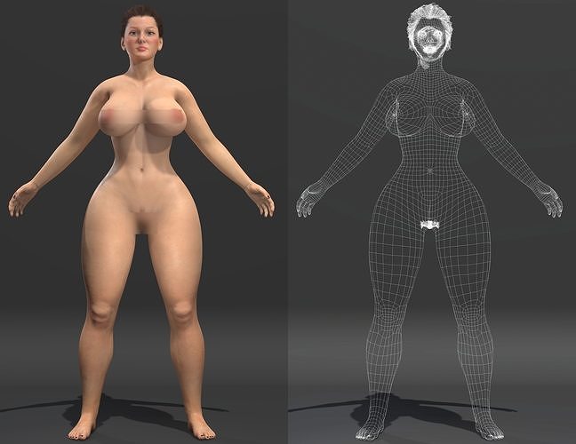 deb newton recommends nude woman 3d model pic