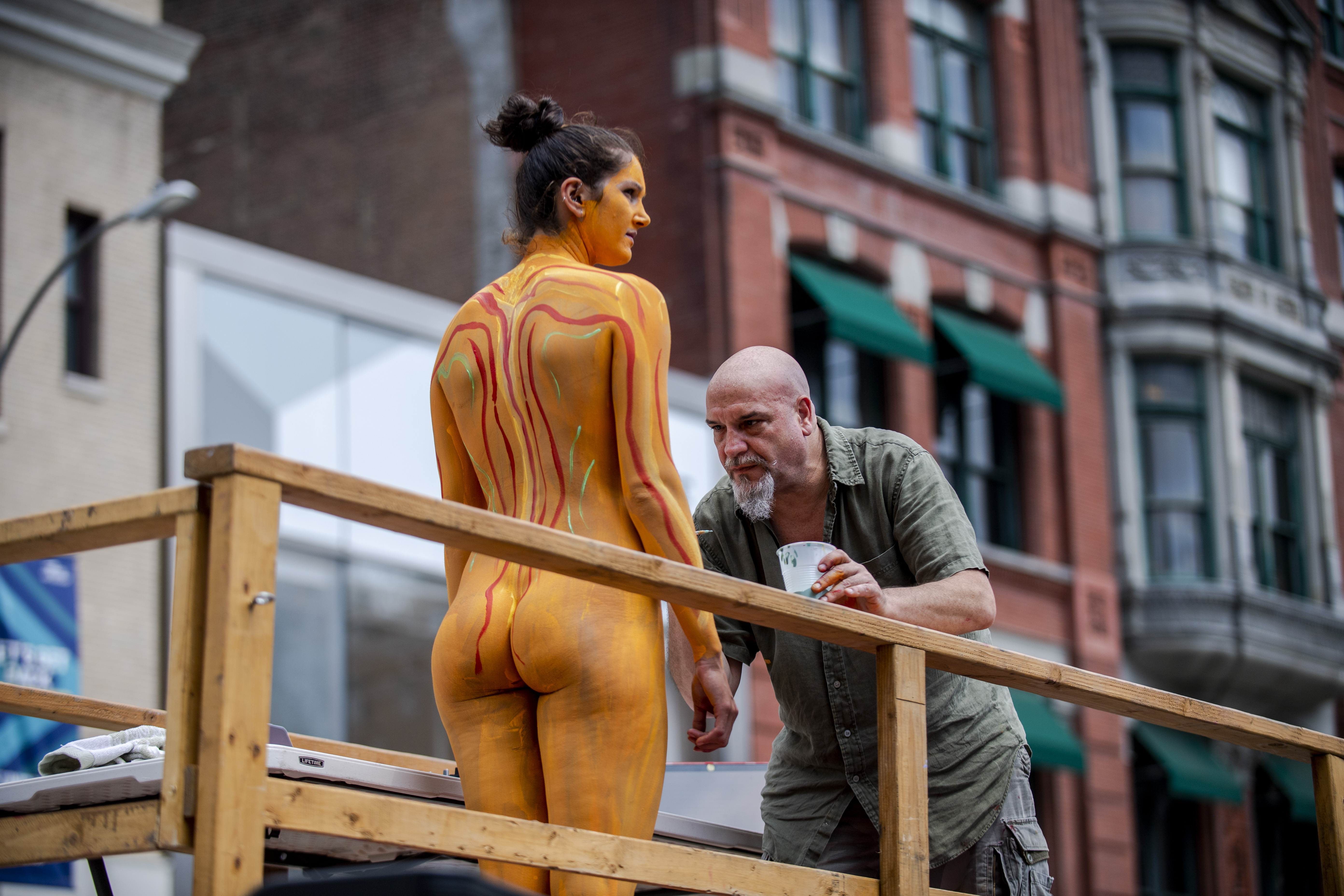 christine cac recommends nude body paint festival pic