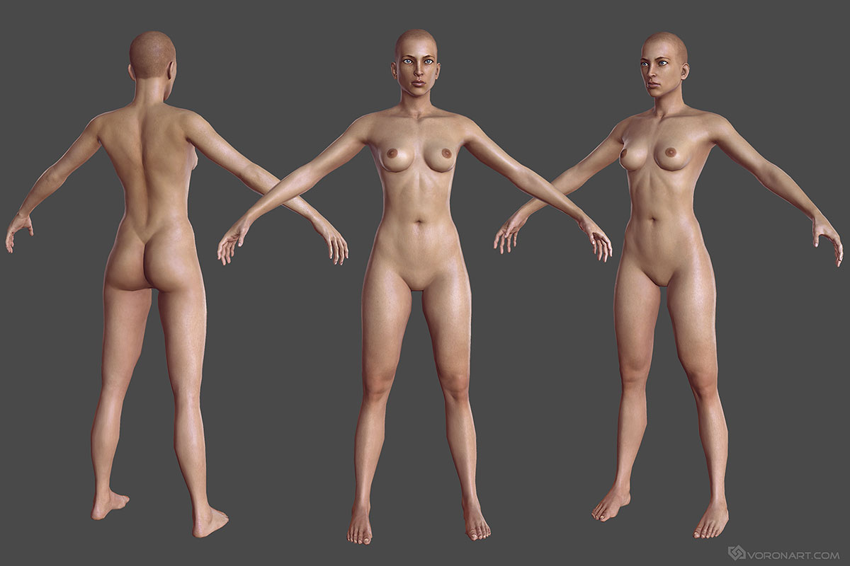 antonia mcnair share nude woman 3d model photos