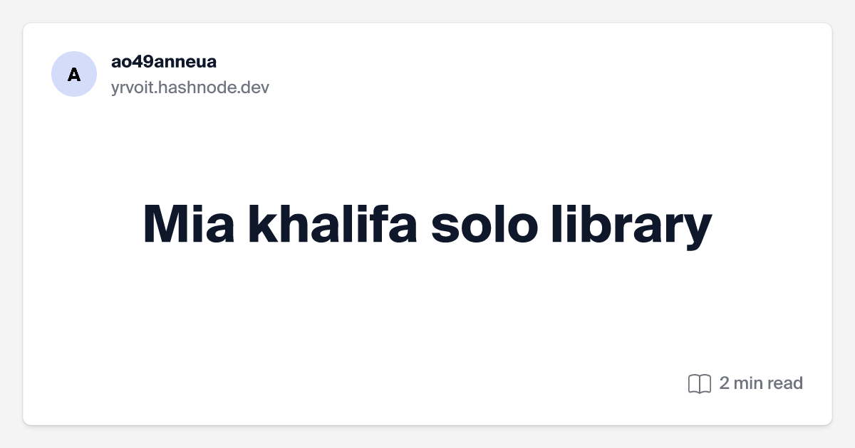 ahmed abd elmawgoud recommends Mia Khalifa Solo Library