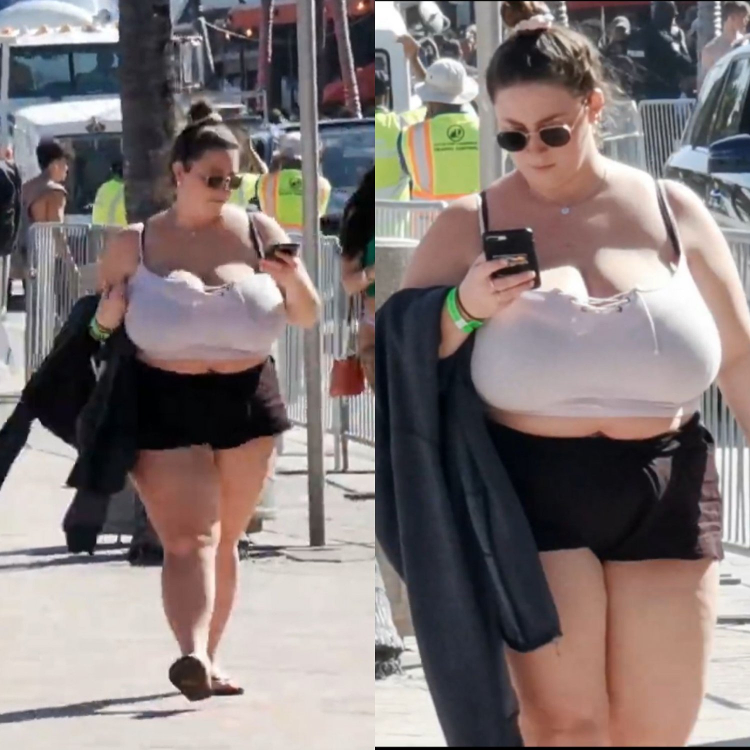 Best of Huge tits candid