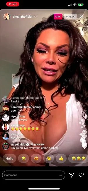 andie evans recommends ig live nipslip pic