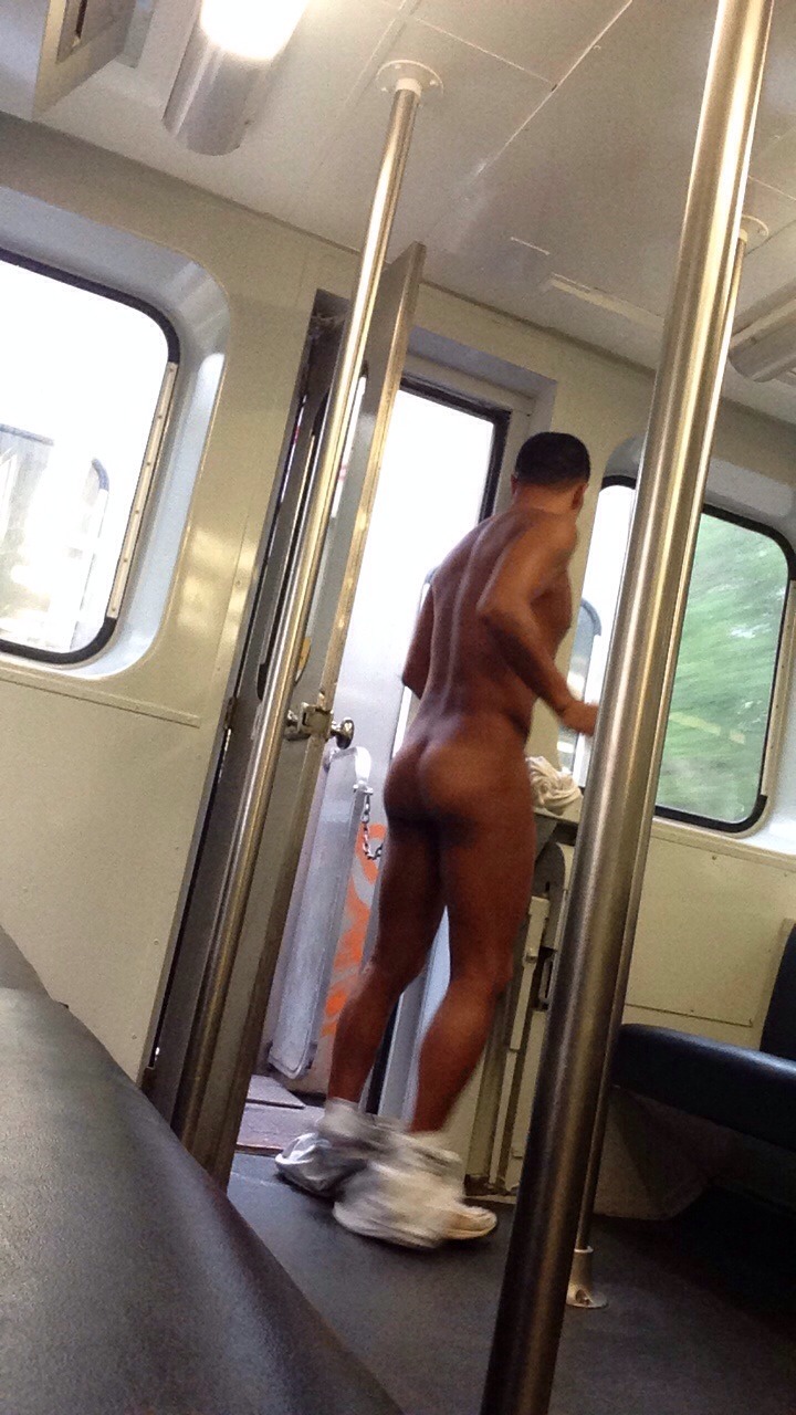 nude on the train