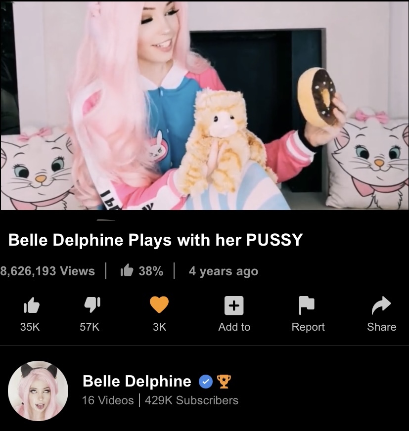 Belle Delphine New Tits broke whitezilla