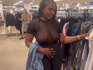 Best of Black tits in public