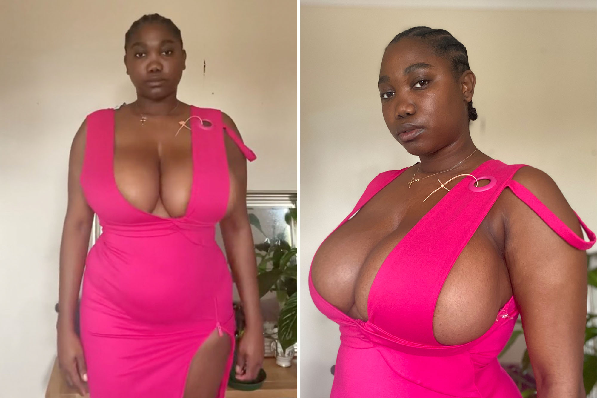 darlene guess recommends Tight Bra Huge Tits