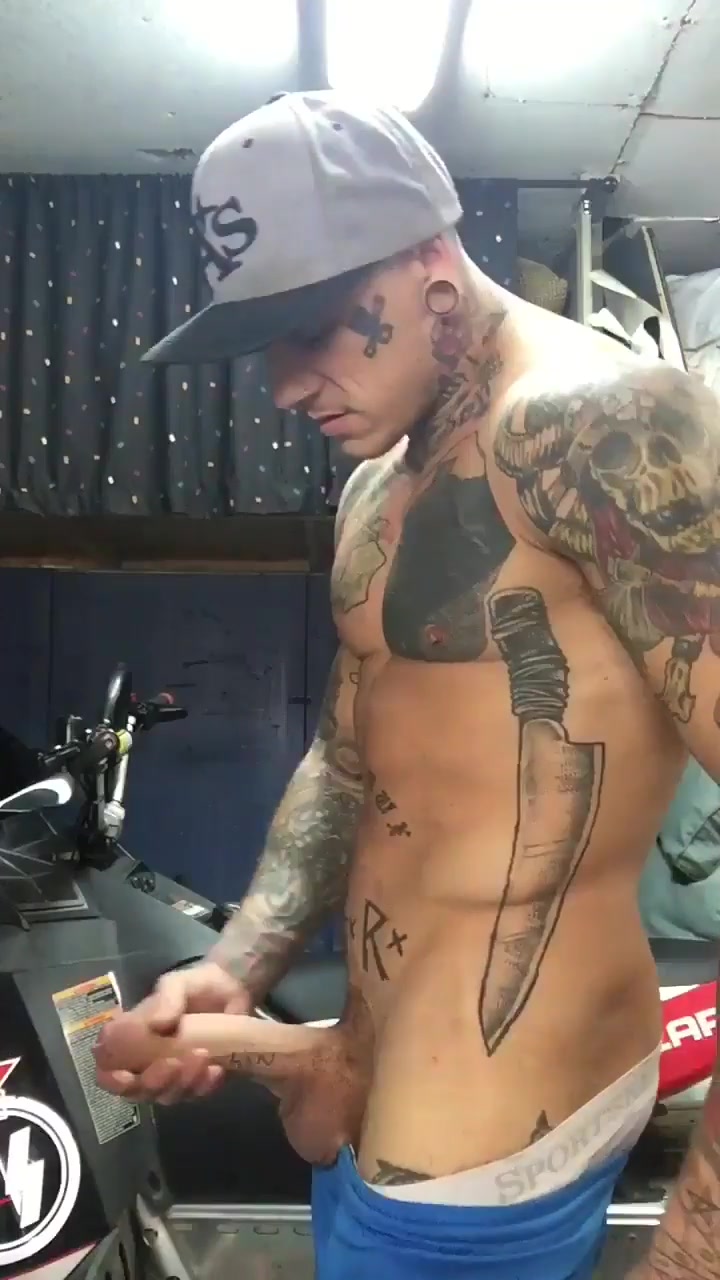 cock with tattoo