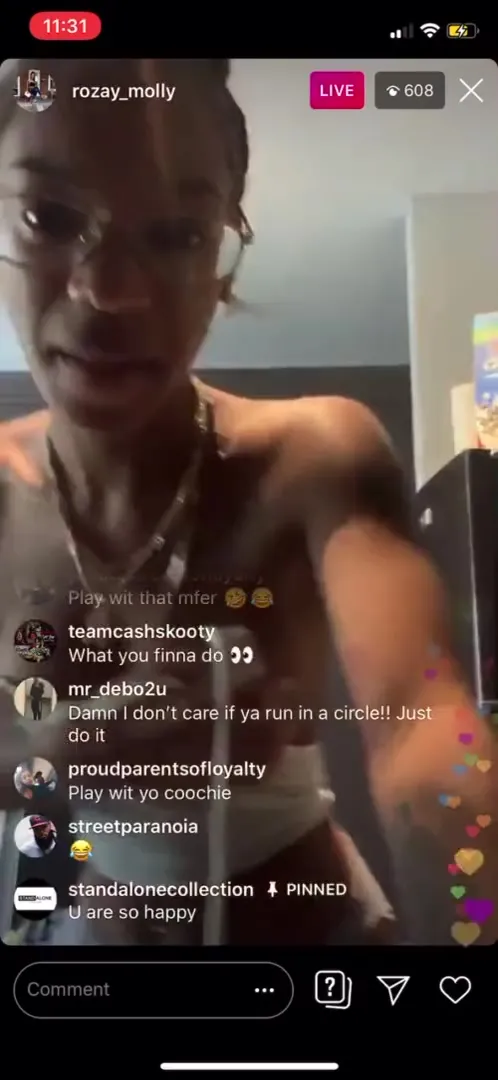 andrea frith recommends instagram live naked pic