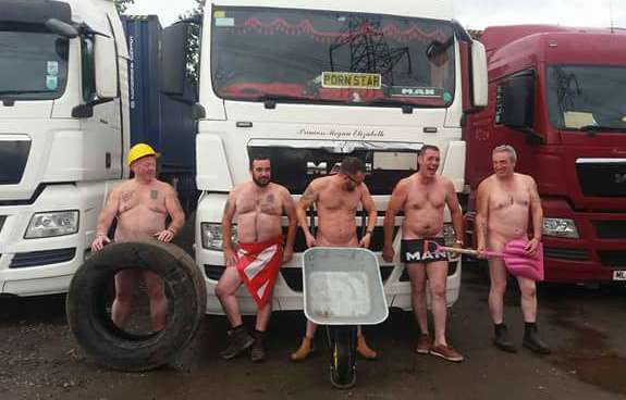 chako bells add naked truck drivers photo