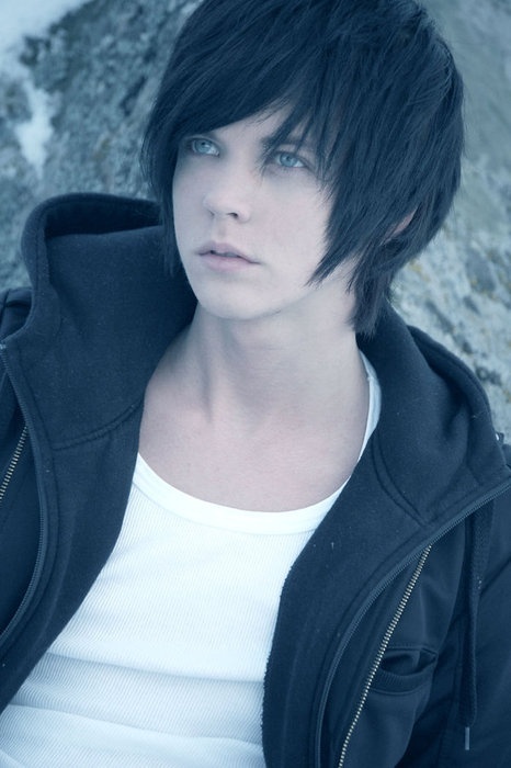 arfan akhtar add emo guys with black hair and blue eyes photo