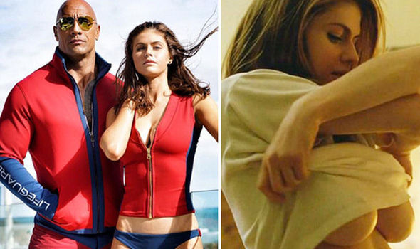 Alexandra Daddario Sexiest Scenes position compilation