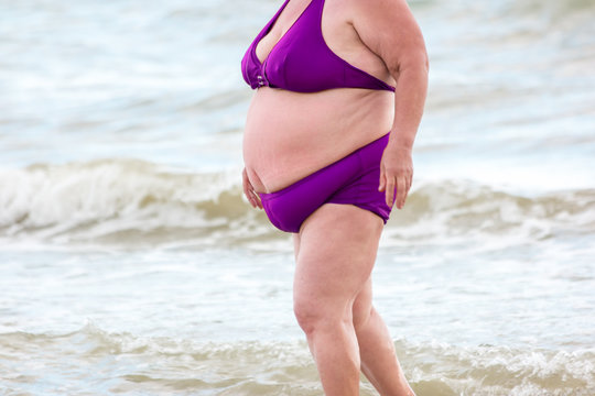 fat beach lady