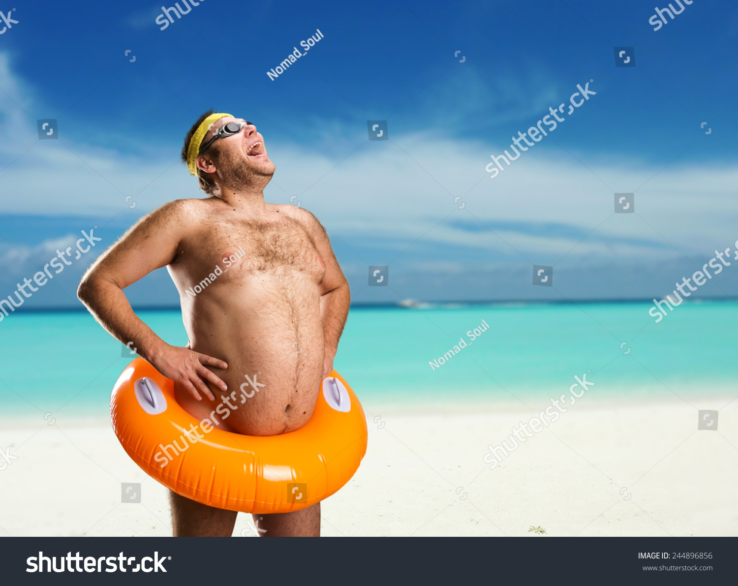 fat naked beach