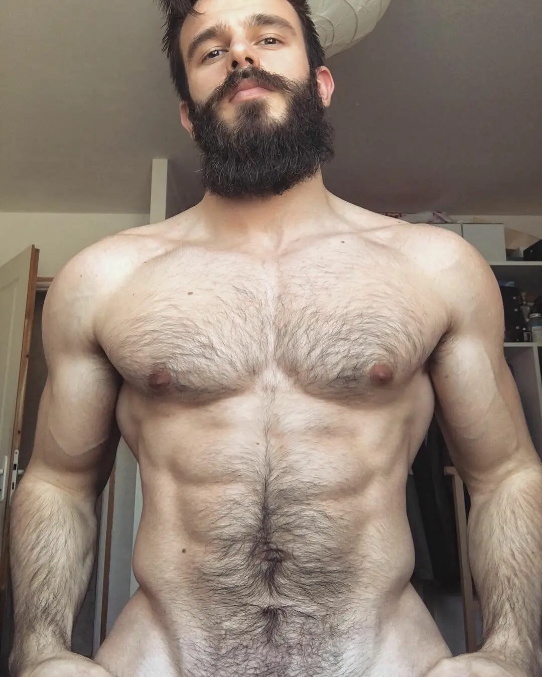 david hugh add photo men with beards naked