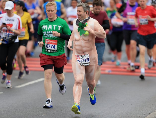 arron denton add naked marathon photo