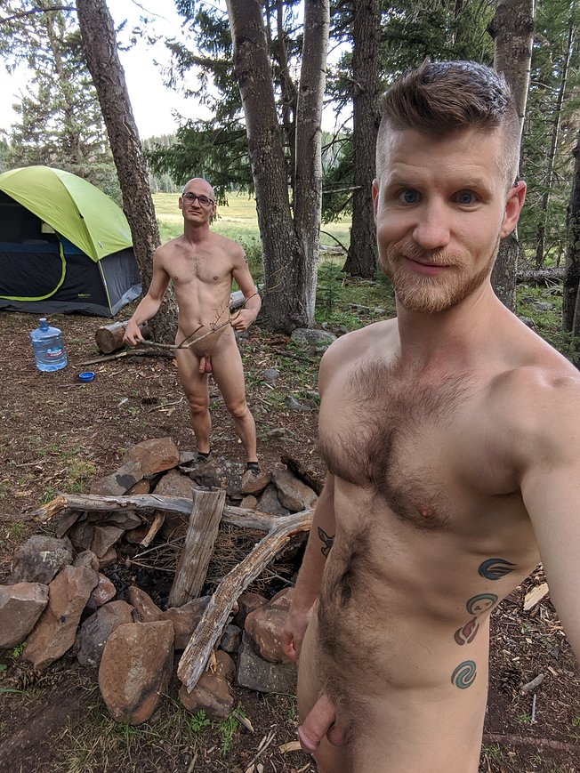 Best of Naked men outdoors