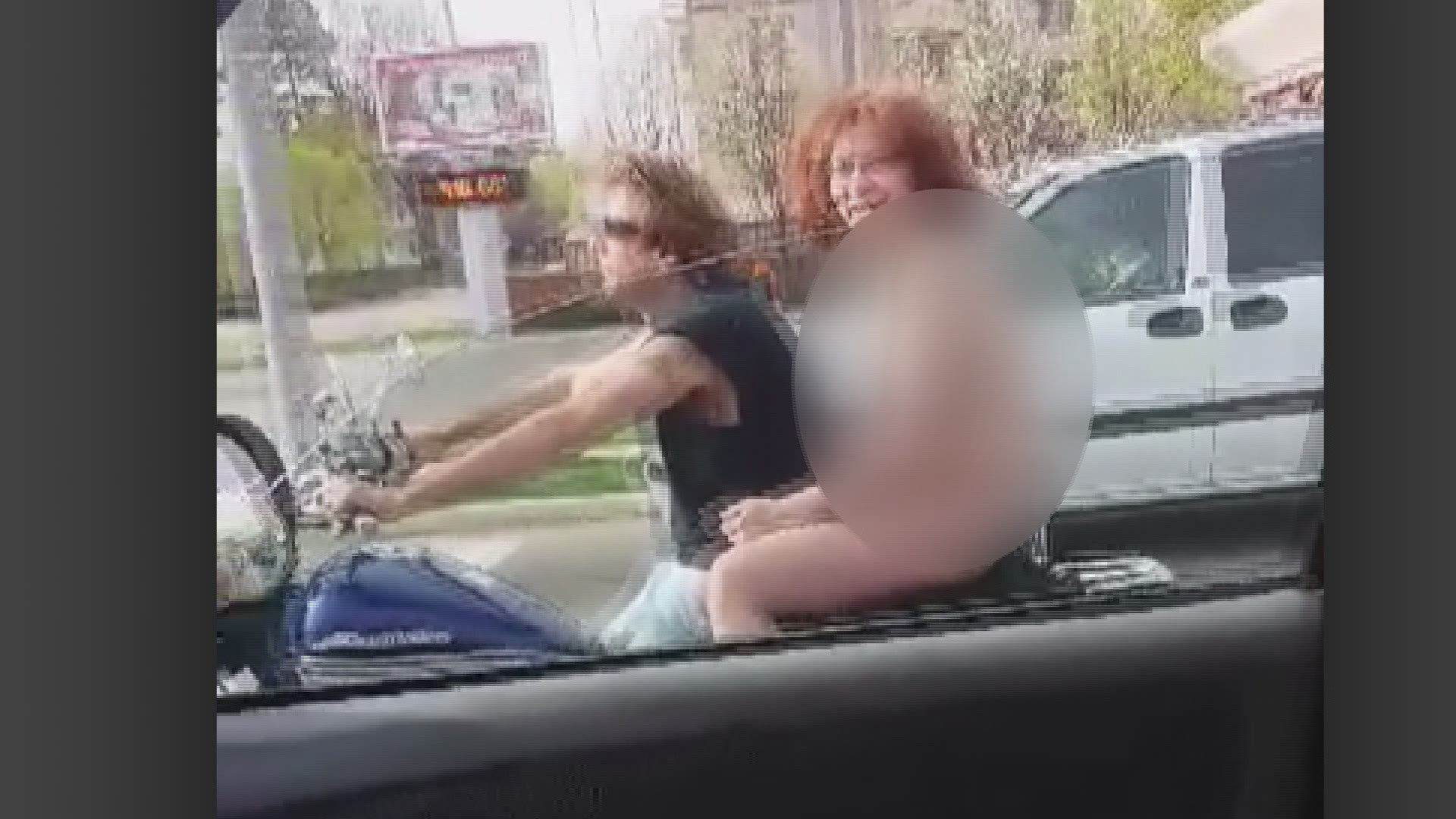 naked woman on a motorcycle