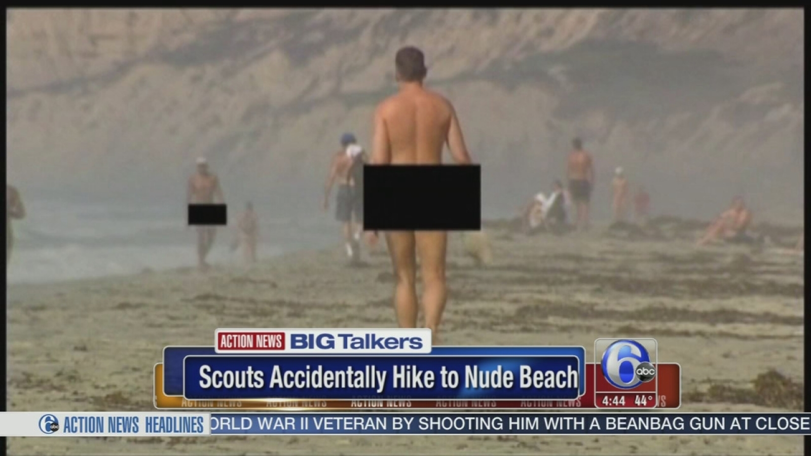 nude beach action