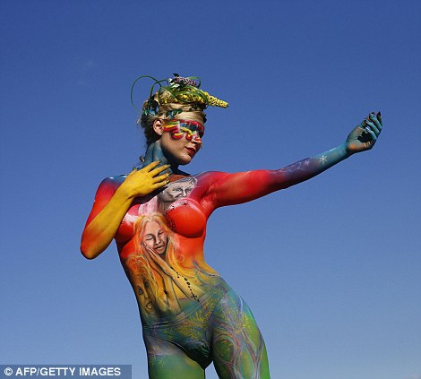 cheryl martin add photo nude body paint festival