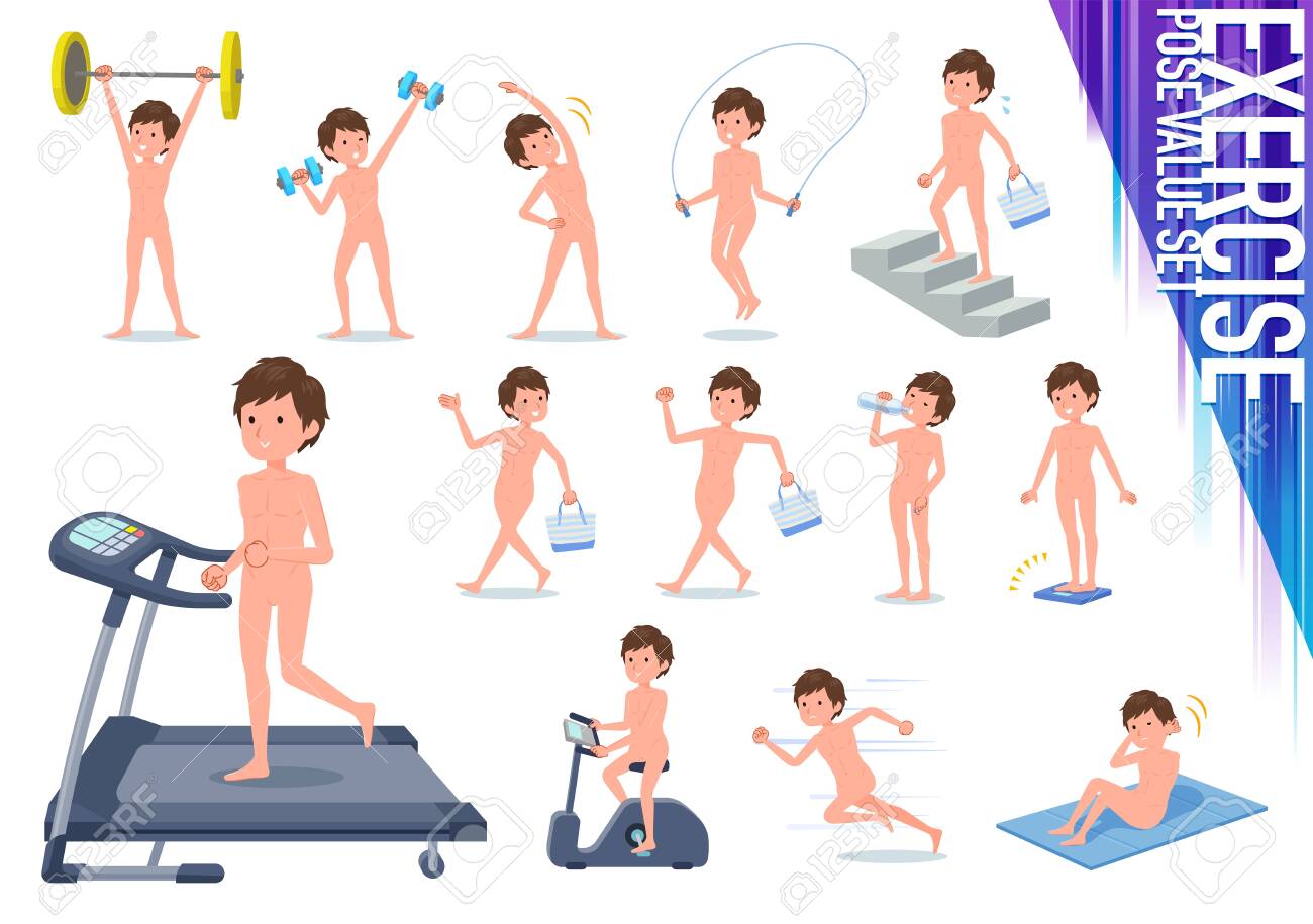 Best of Nude men exercising