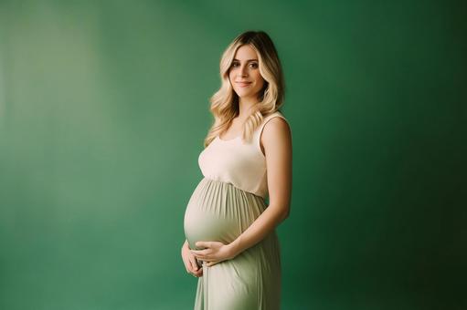 pregnant blonde woman