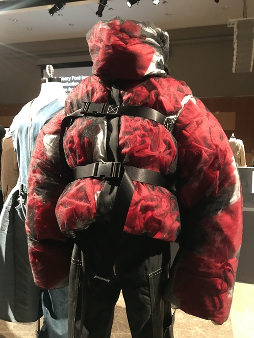 puffer jacket bondage