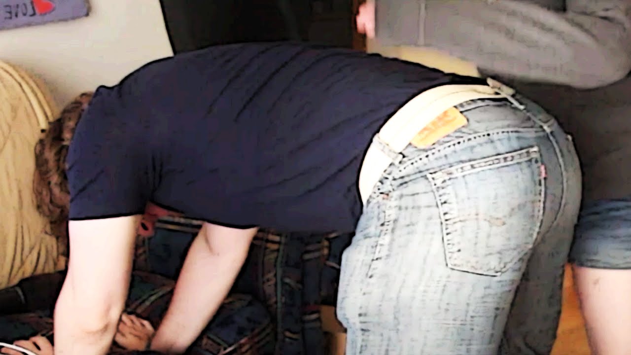 Best of Spanked in tight jeans