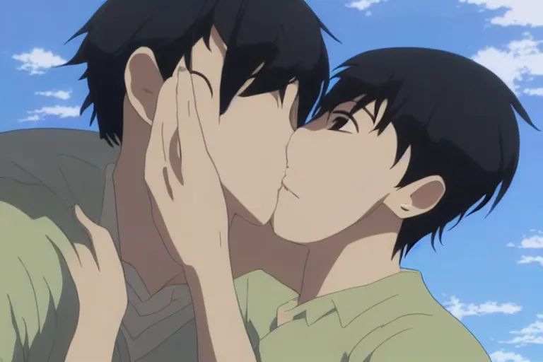 ashley mathew recommends two anime guys kissing pic